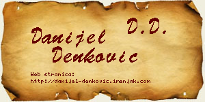 Danijel Denković vizit kartica